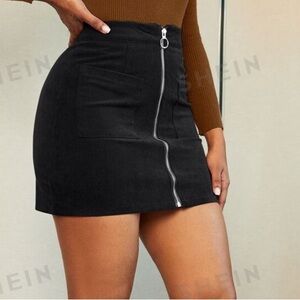 Front Zipper Skirt
